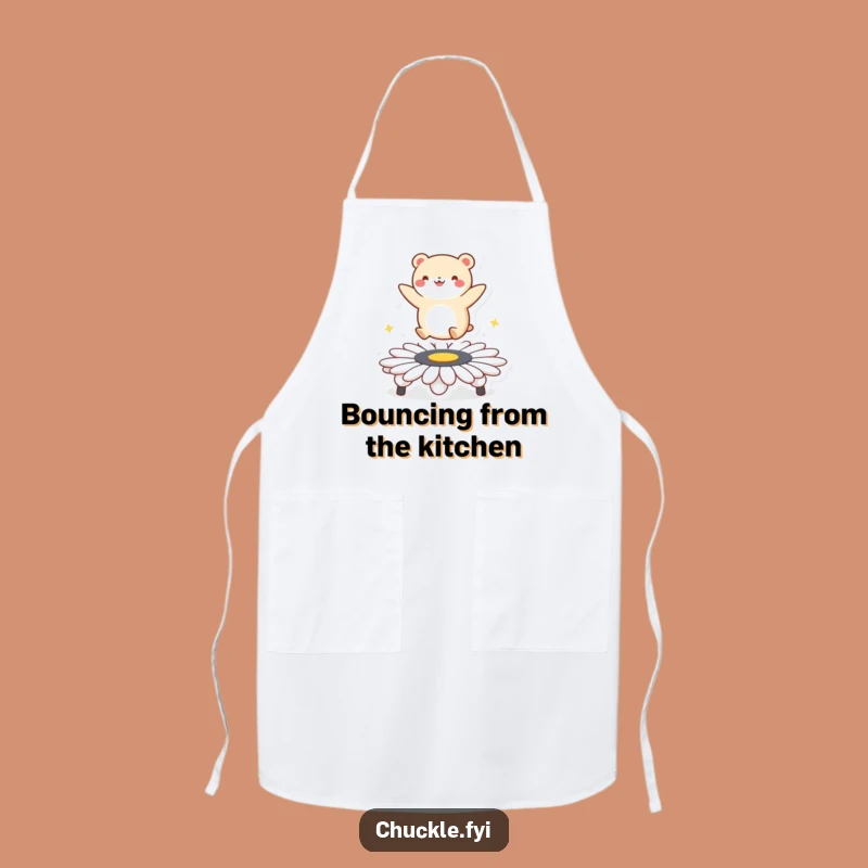 Funny Daisy Trampoline Animal Apron: Cook with Joyful Bouncing Character, Ideal Gift