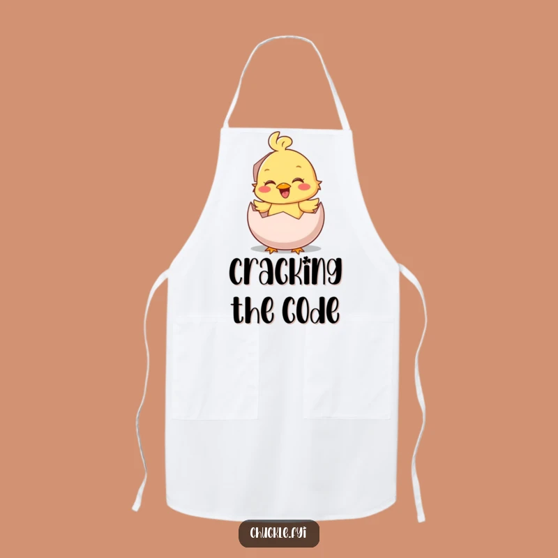 Funny Chick Hatching Chirp Apron: Cook with Joy and Chirps, Ideal Funny Gift for Bakers