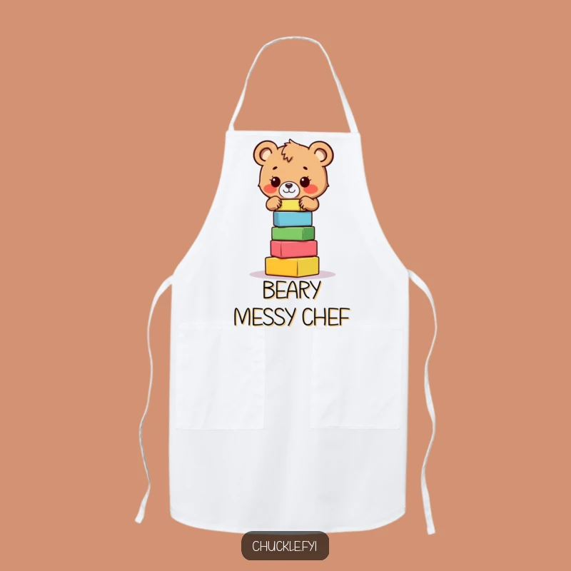 Funny Bear Cub Apron: Brave Cooking Character, Perfect Funny Gift for Kitchen