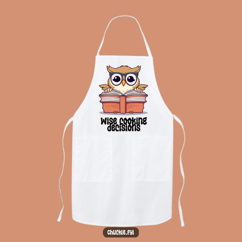 Funny Chuckling Owl Apron: Cook with Wisdom and Literary Flair