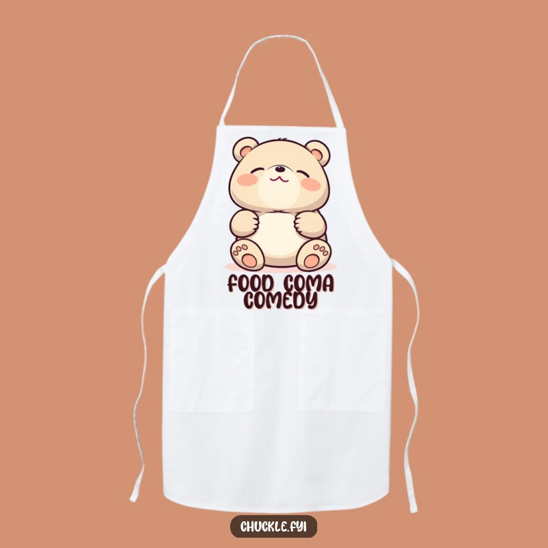 Funny Kawaii Bear Apron, Cook Up Laughs in the Kitchen with This Hilarious Wear!