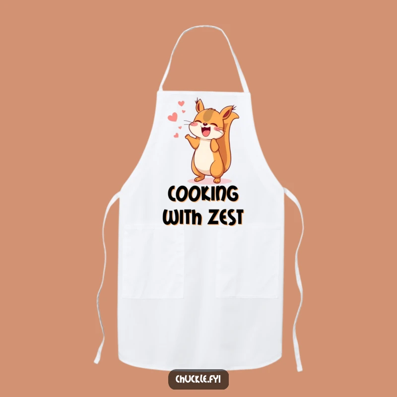 Funny Kawaii Squirrel Apron, Cook with Enthusiasm and Amiable Cheer!
