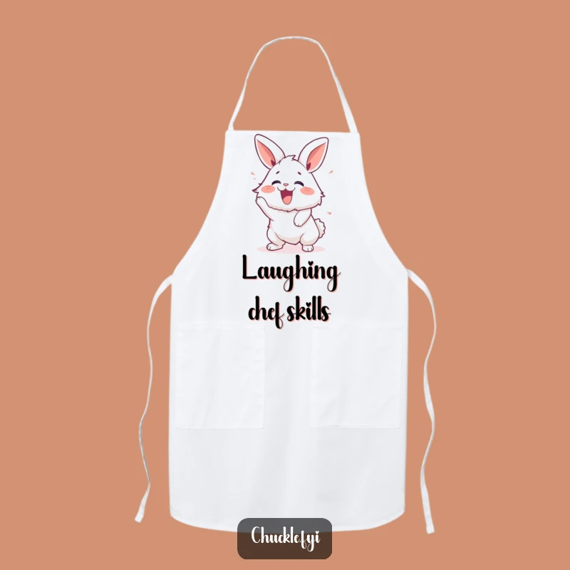 Funny Laughing Bunny Apron for Giggle-Filled Cooking