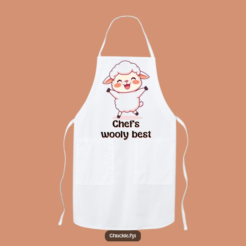 Funny Sheep Dance Apron: Kitchen Cartoon Ewe Wear for Joyful Cooking