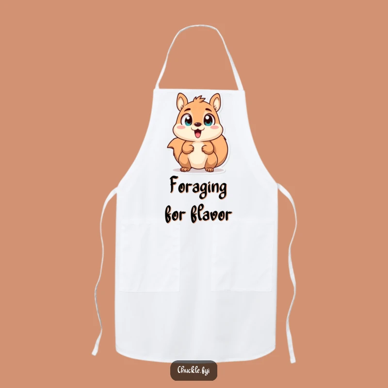 Funny Squirrel Apron - Cook with Excitement, Perfect Kitchen Gift