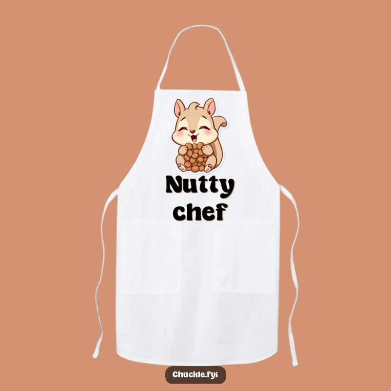 Funny Squirrel Apron: Nutty Kitchen Fun, Amused Expression, Great Funny Gift