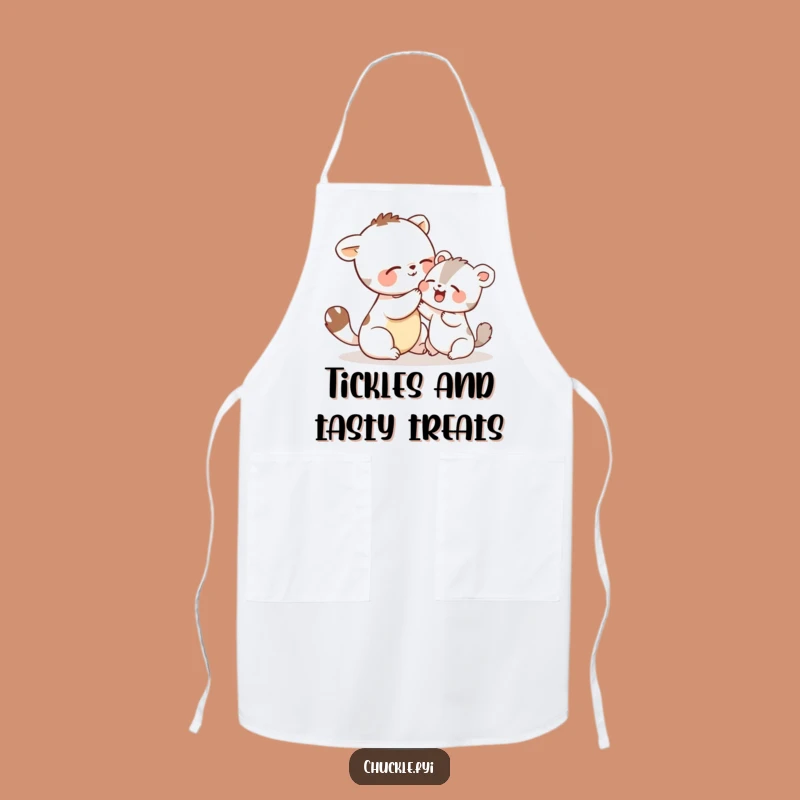 Funny Tickle Fight Animal Apron: Cook with Giggles and Humor, Ideal Gift