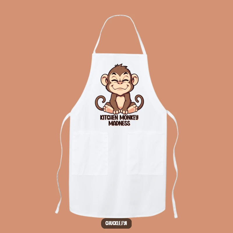 Funny Monkey Grimace Apron: Cook with a Funny Face