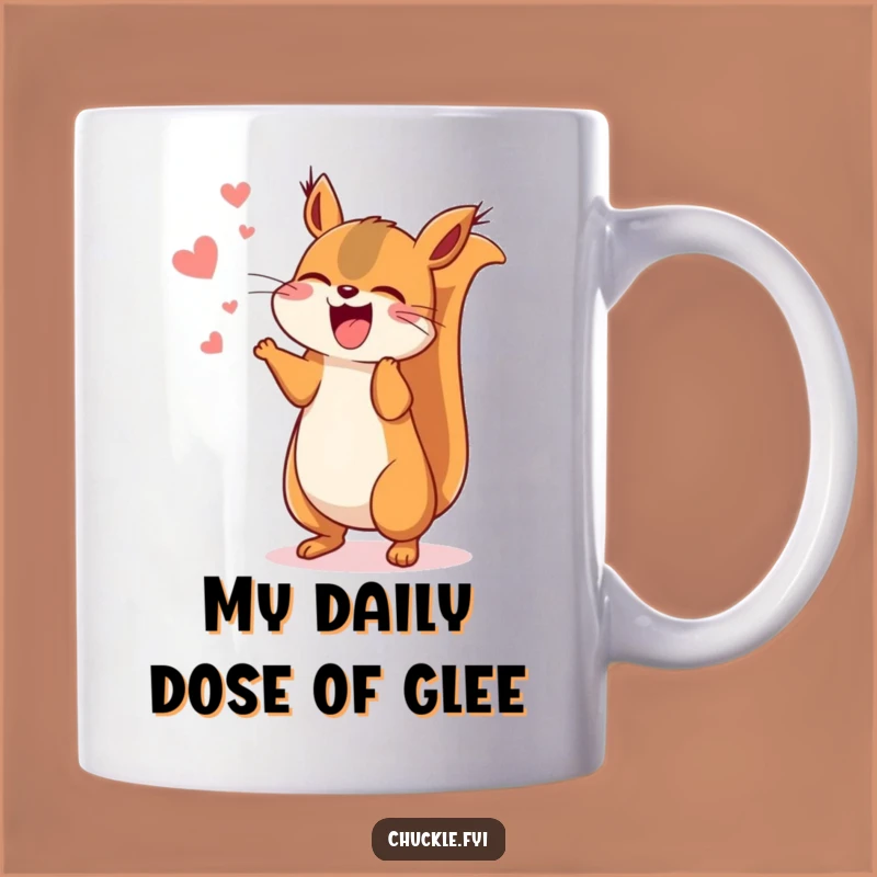 Funny Kawaii Squirrel Mug, A Hilarious Gift for Your Energetic, Nutty Friend!