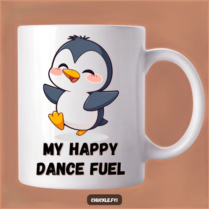 Funny Giggling Penguin Waddling Mug - Hilarious Penguin Gift for Joyful Moments