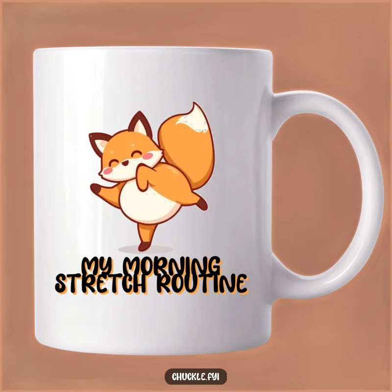 Funny Fox Cartwheel Mug: A Joyful and Enthusiastic Gift for Fox Lovers