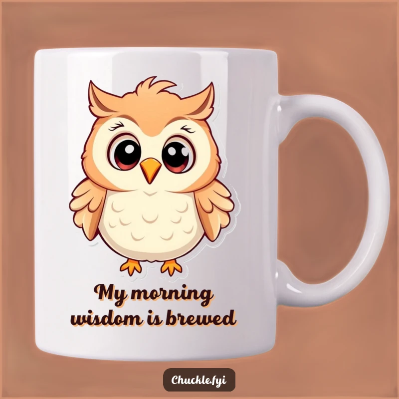 Funny Owl Chuckle Mug: Hilarious Cartoon Owl Gift for Laugh Lovers