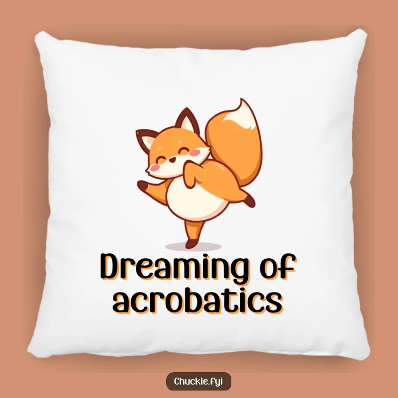 Cozy Funny Fox Cartwheel Pillow: Add a Comical Touch to Your Comfort