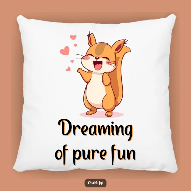 Funny Kawaii Squirrel Pillow, Huggable Enthusiasm for Your Cozy Space!