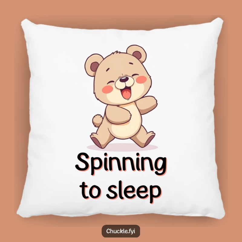 Funny Bear Cub Pillow: Giggling Comfort, Soft Funny Gift Accent