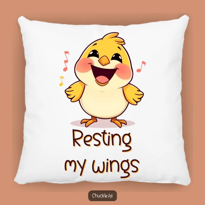 Funny Bird Song Pillow: Cozy Cartoon Aviary Cushion for Cheerful Comfort