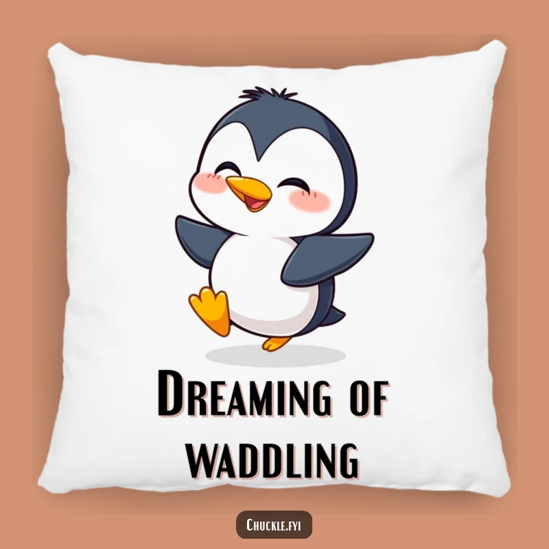 Funny Giggling Penguin Pillow - Comfy & Hilarious Penguin Accent Pillow