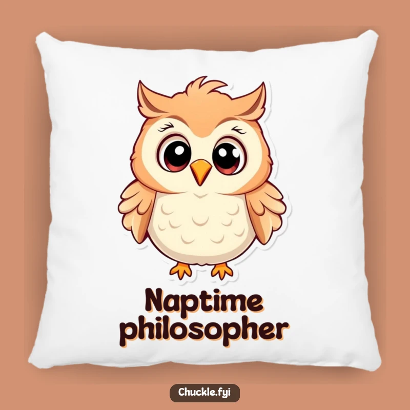 Funny Owl Pillow: Cozy Cartoon Owl Cushion for Comfy, Chuckling Moments