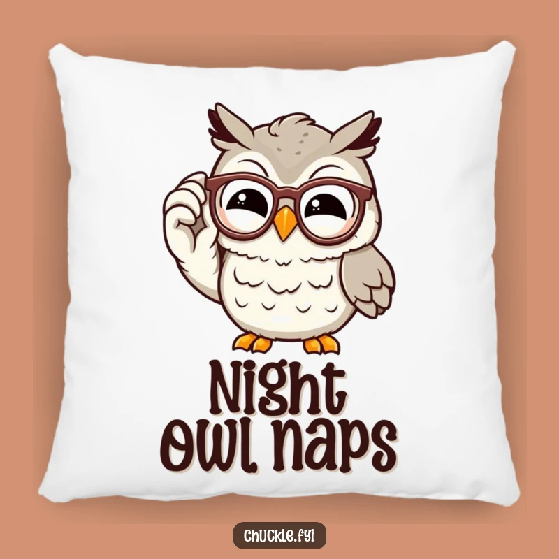 Funny Owl Pillow: Soft Chuckling Character Cushion for Cozy Wisdom