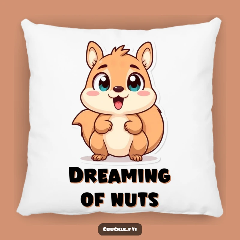 Funny Squirrel Pillow - Cozy Energy, Adorable Decor Gift