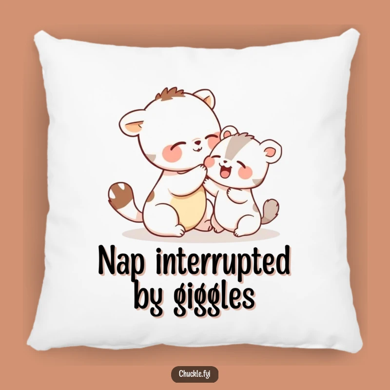 Funny Tickle Fight Animal Pillow: Cozy Giggles and Sweet Humor, Great Gift