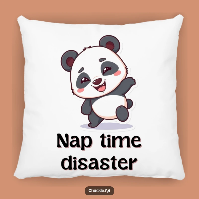 Funny Bumbling Panda Pillow: Snuggle Up with This Hilarious Goofy Character