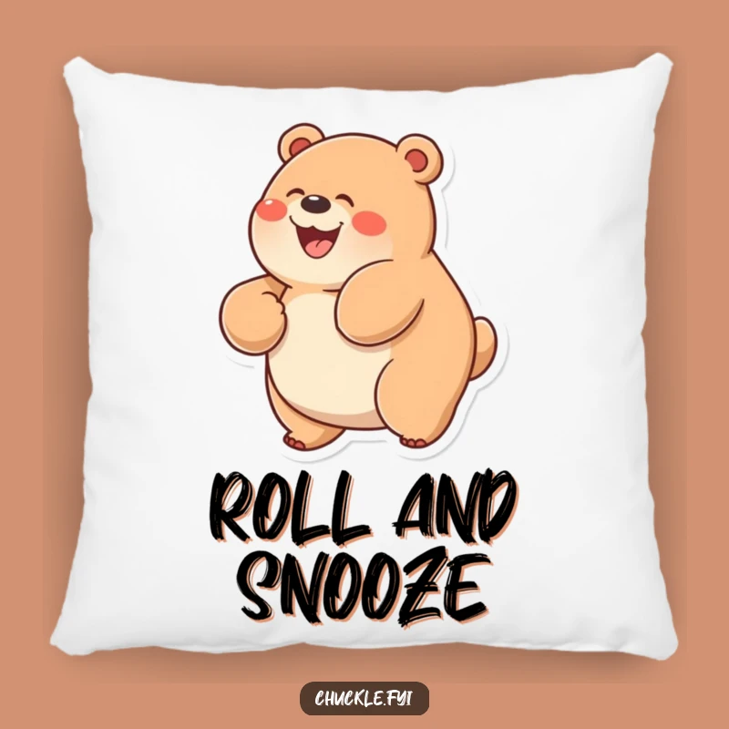 Funny Chubby Bear Pillow: Cozy Glee-Filled Bear Cushion, Ideal Cheerful Gift