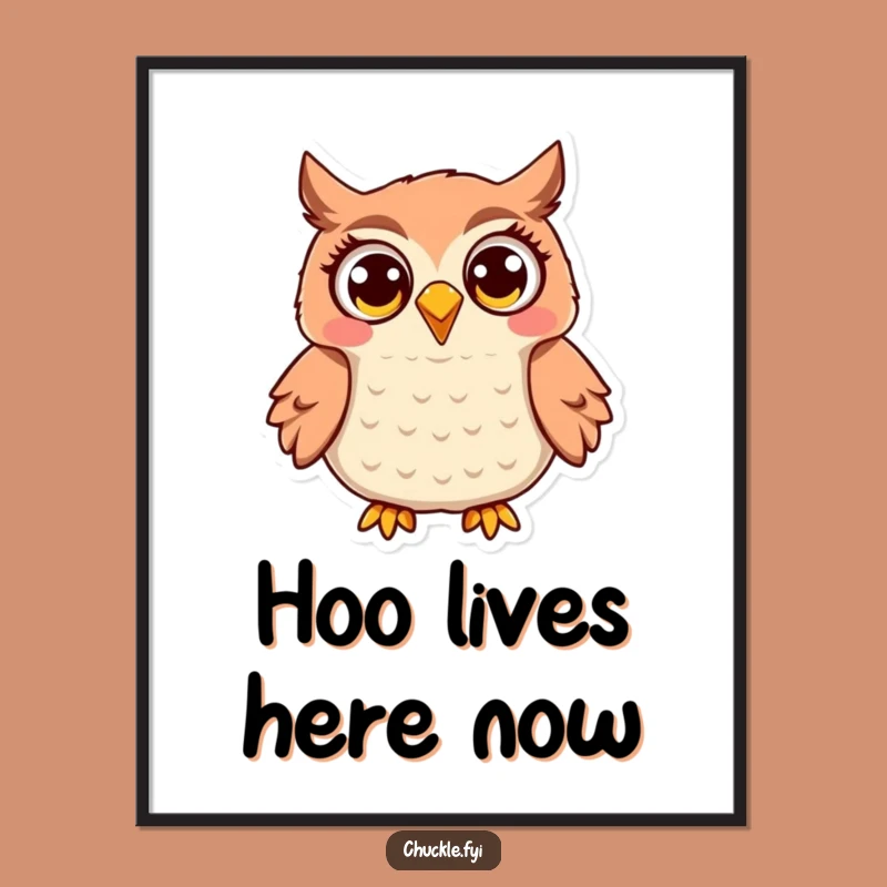 Funny Owl Digital Art: Jovial Hooting Owl, Wide-Eyed Delight Download