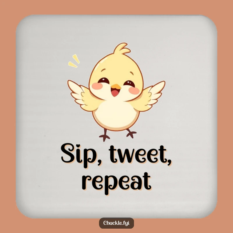 Funny Bird Coaster: Cheerful Character Protection, A Small but Funny Gift