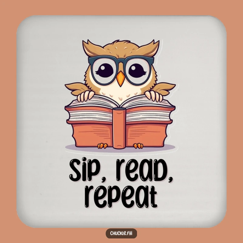 Funny Chuckling Owl Coasters: Protect Surfaces with Wise, Whimsical Charm