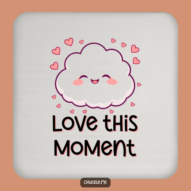 Funny Cloud Coaster: Protect Surfaces with Love - A Hearty Gift