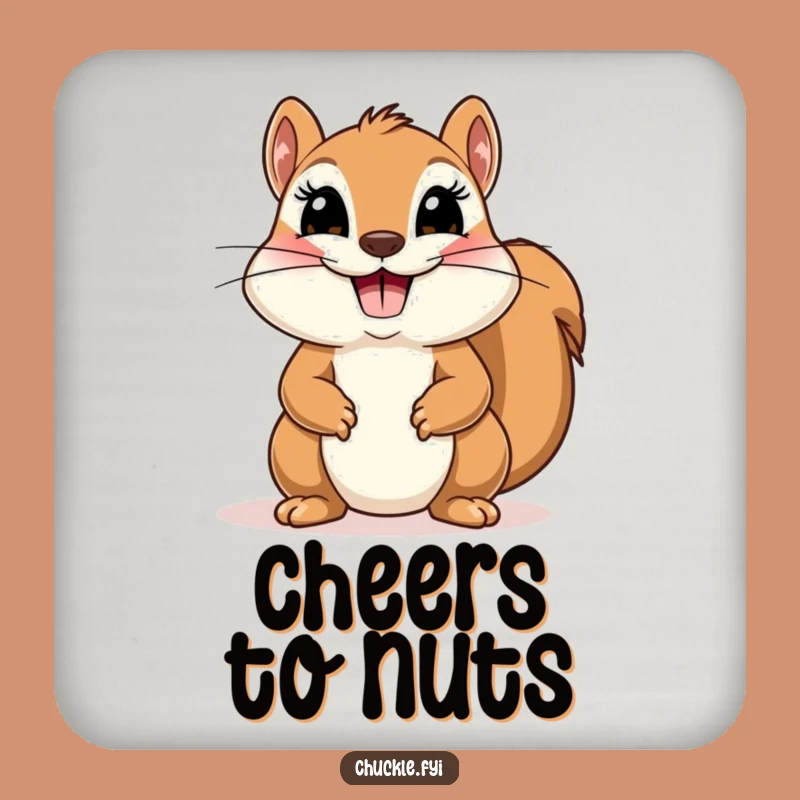 Funny Squirrel Bow Coaster - Protect Surfaces with Comical, Theatrical Style