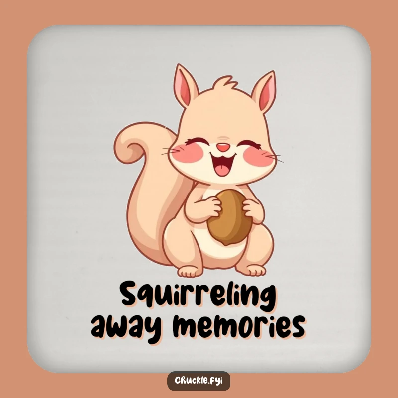 Funny Squirrel Coaster: Protect Surfaces with Giggles, A Tiny Funny Gift