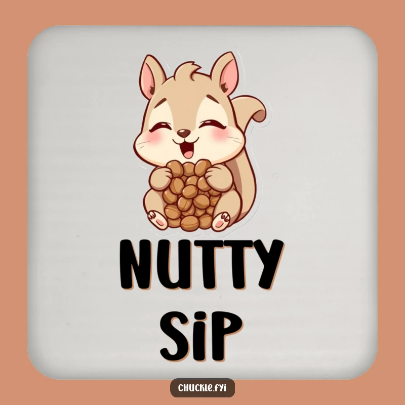 Funny Squirrel Coasters: Nutty Amusement Protection, Cute Funny Gift Set