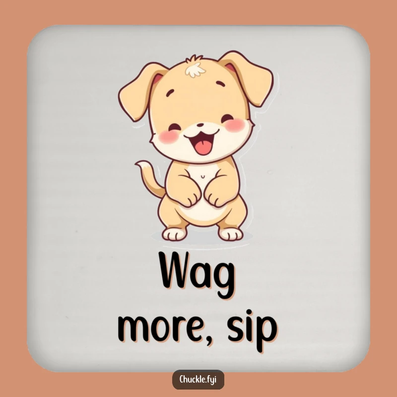Funny Wiggly Puppy Coasters: Protect Surfaces with Playful Doggy Charm