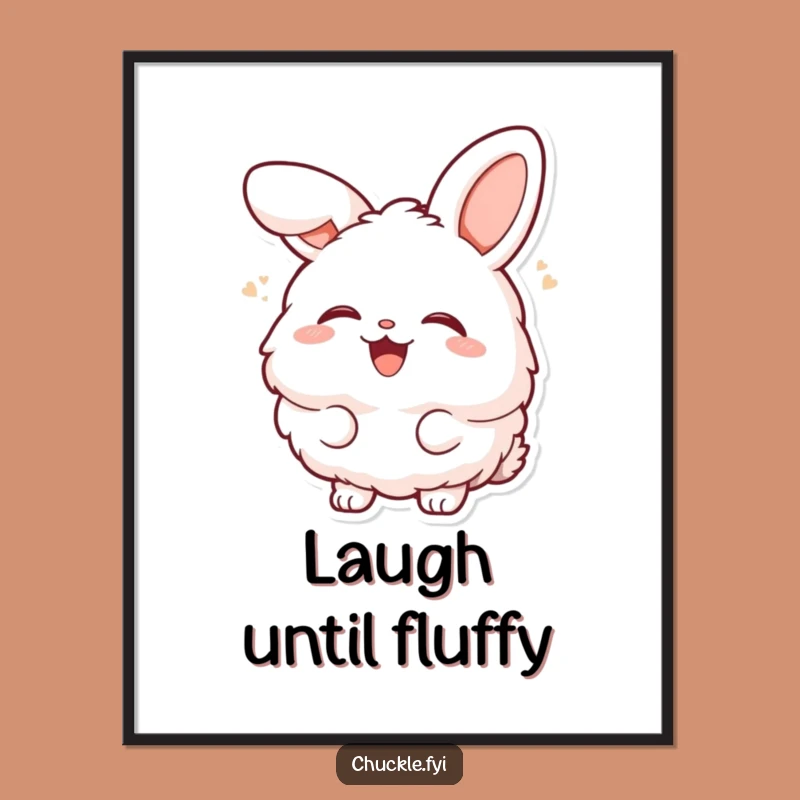 Funny Bunny Laugh Poster - Hilarious Character Art