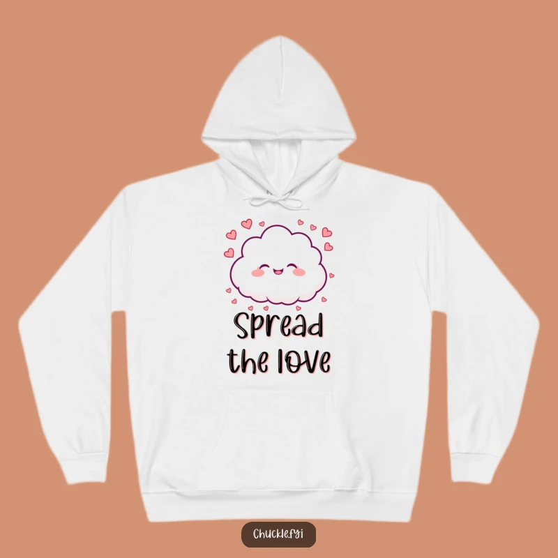 Cozy Funny Cloud Hoodie: Warmth & Heartfall - A Loving Gift