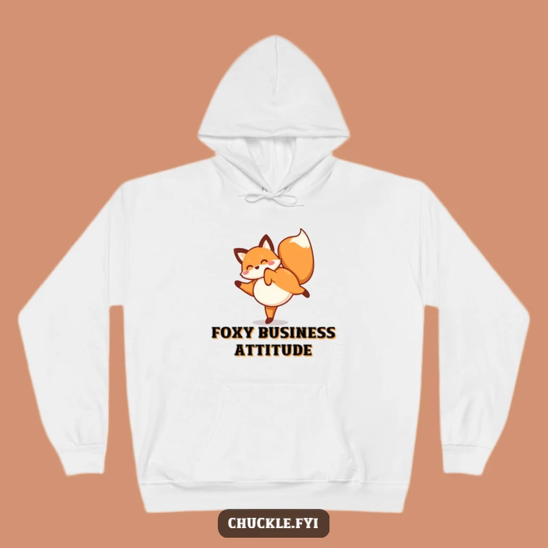 Cozy Funny Fox Cartwheel Hoodie: Stay Warm and Comical All Day Long