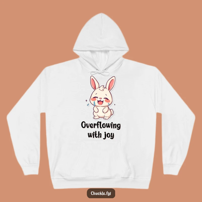 Funny Bunny Laugh Hoodie: Cozy Giggles & Joy - Great Gift!