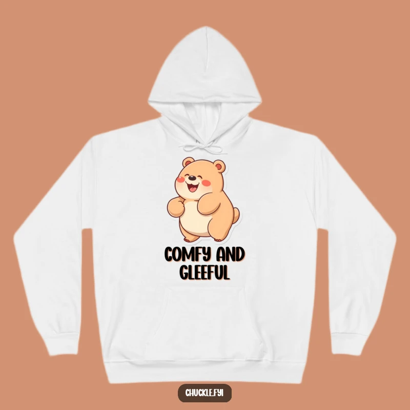 Funny Chubby Bear Hoodie: Cozy Glee-Filled Bear Sweatshirt, Ideal Funny Gift