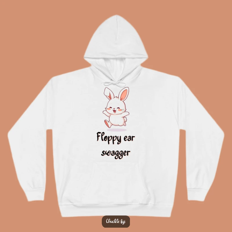 Funny Fluffy Bunny Hoodie: Cozy & Cute with Energetic Hopping, Great Funny Gift