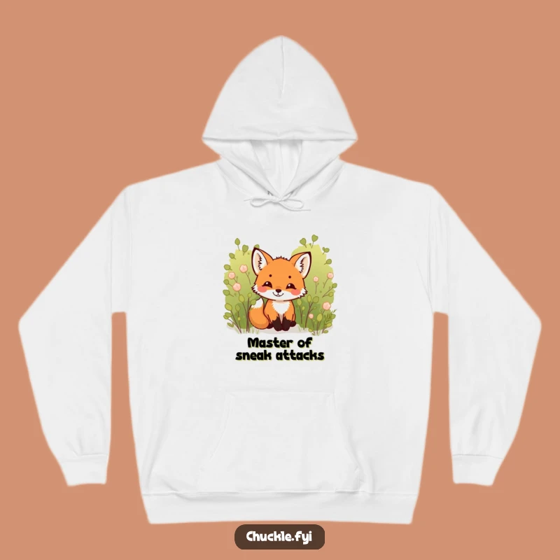 Funny Fox Cub Hoodie: Cozy & Chuckling Woodland Creature, Warm Gift