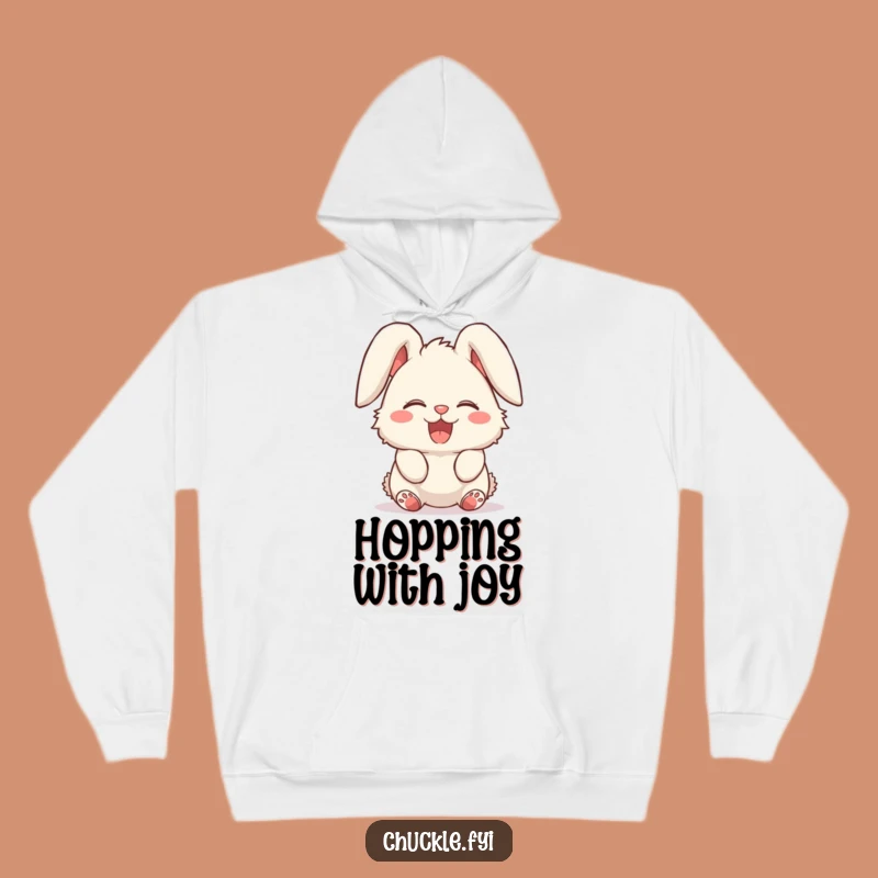 Funny Giggling Bunny Hoodie: Cozy Up with Uncontrollable Bunny Delight