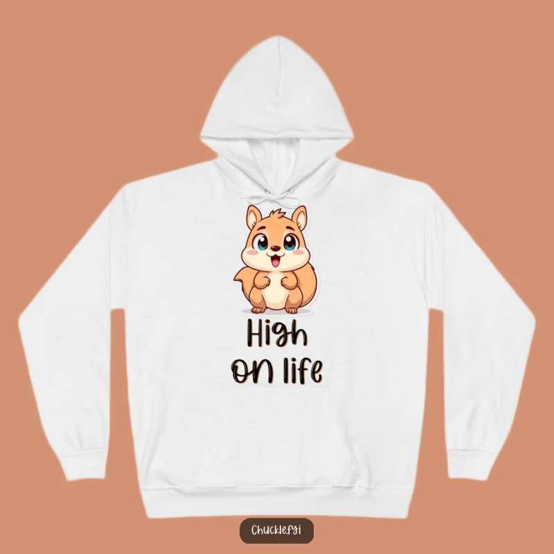 Funny Squirrel Hoodie - Cozy Chatter, Perfect Gift