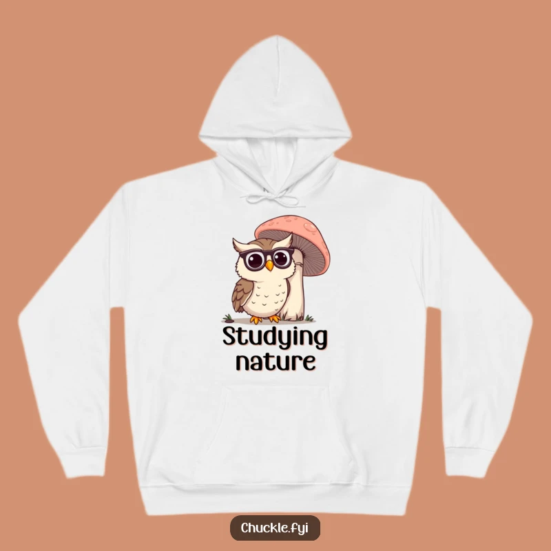 Funny Owl Spectacles Hoodie: Cozy Wisdom, Warm Funny Gift