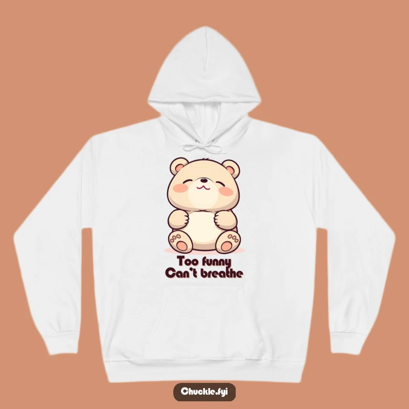Funny Kawaii Bear Hoodie, Cozy Up with Laughter in This Hilarious Sweatshirt!