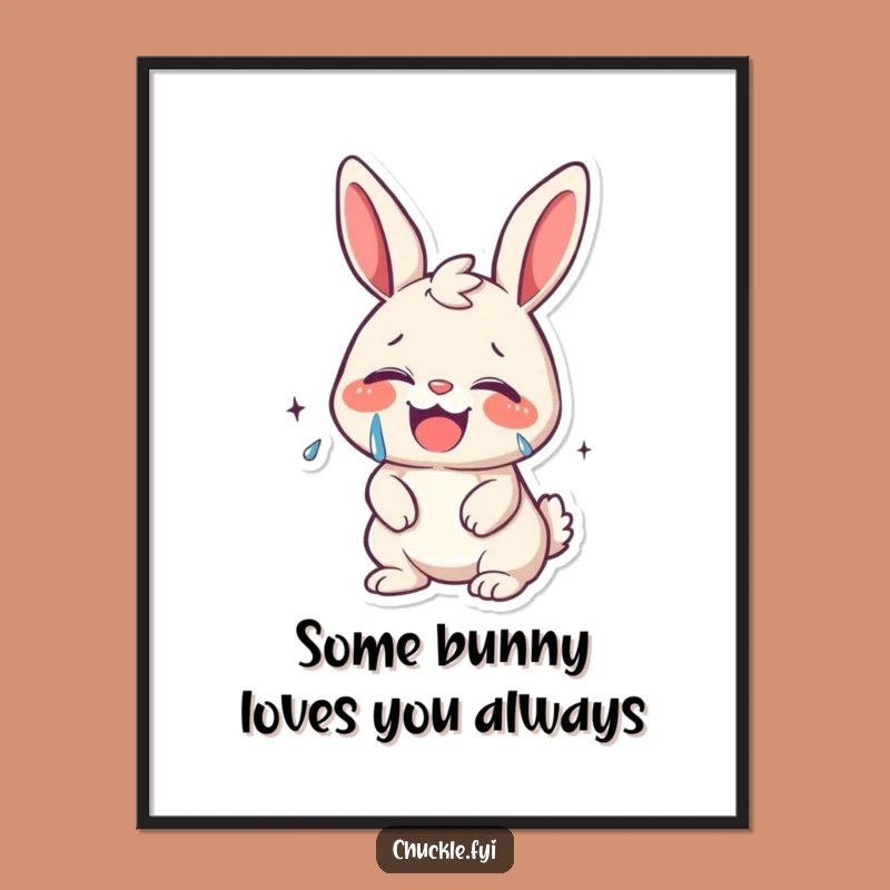 Free Printable Funny Bunny Art: Downloadable wall art filled with uncontrollable giggles!