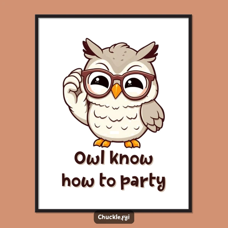 Free Printable Owl Wall Art: Wise Chuckles Downloadable Decor