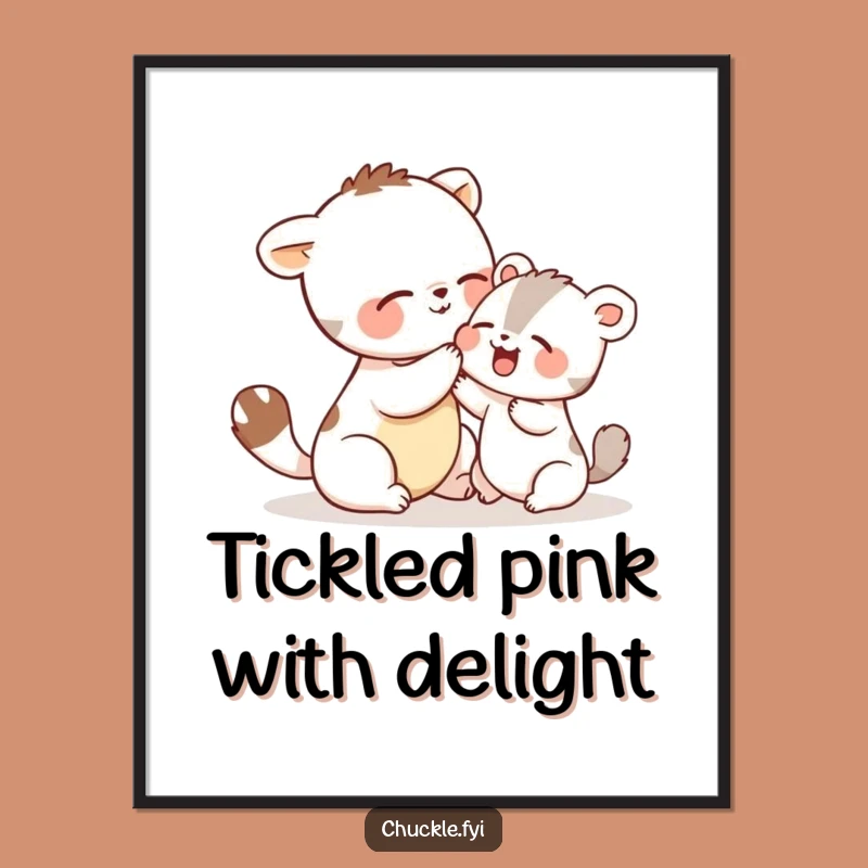 Free Printable Wall Art: Ticklish Animals, Hilarious Giggling Art for Room