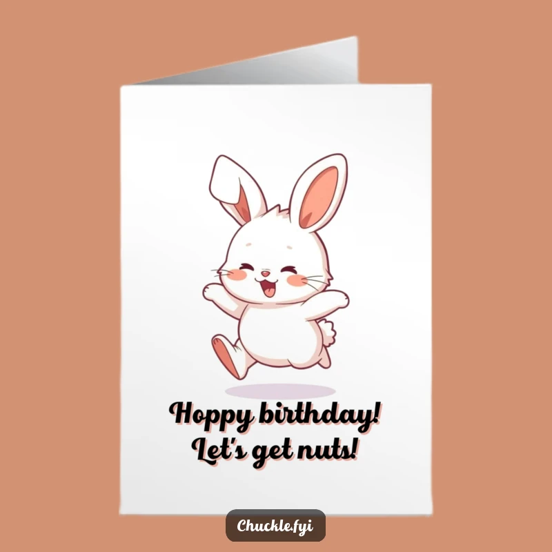 Free Printable Bunny Birthday Card: Hilarious Floppy Ears Hop To It!